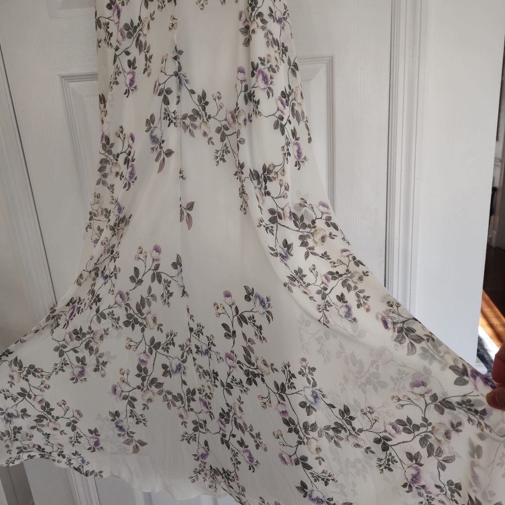 LC Lauren Conrad Runway 2 pc Blouse and Maxi Skirt Set Floral Size Small - Picture 10 of 16